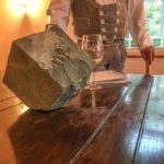 Steinmetz, Vortrag eines Steinmetzes bei der Freimaurerloge Phoenix zu den Drei Lichtern in Kamen auf Schloss Heeren.
